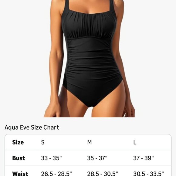 One Piece Bathing Suit for Women Tummy Control Swimsuit Slimming Vintage XL - Picture 3 of 6
